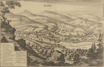 Landkarte von Karlsbad [Matthäus Merian (1593-1650)]