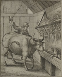 Über einen neidischen Hund [Václav Hollar (1607-1677)]