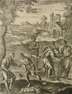 Drei Kupferstiche aus Bauerngesängen von Vergilius [Pierre Lombart (1612-1682), Unbekannter Künstler]