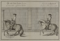 Vier Kupferstiche aus der Reiterschule von William Cavendish [Nach Abraham van Diepenbeeck (1596-1675)]