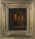 Portrét muže se svíčkou [Godfried Schalcken, následovník (1643-1706)]