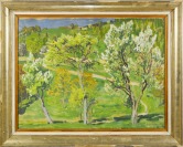 Landschaft mit blühenden Bäumen [Antonín Hudeček (1872-1941)]