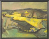 Landscape with a Yellow Field [Karel Jílek (1896-1983)]
