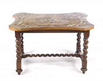 Inlaid dining table