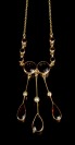 Collier with almandines and pearls []