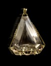 Gold pendant with crystal []