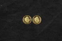 4 goldene Gedenkmünzen aus der Kollektion Die größten Geheimnisse der Welt