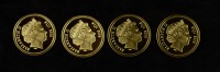 4 goldene Gedenkmünzen aus der Kollektion Die größten Geheimnisse der Welt []