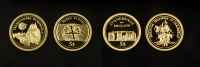 Čtveřice pamětních zlatých mincí z kolekce Největší záhady světa