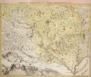 Zwei Landkarten von Brüner Gebiet [Johann Christoph Müller (1673-1721)]