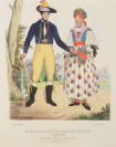 Moravské lidové kroje (Maehrische Volkstrachten) [Wilhelm Horn (1809-1891)]