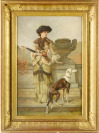 Lady with a Whippet [Unknown author]