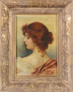 Portrét ženy z profilu [Mina Loebell (1857-1956)]