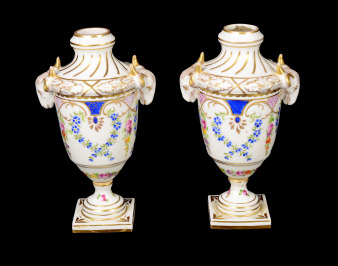 Three Vases in Sèvres Style