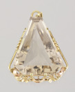 Gold Pendant with Crystal []