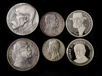 Set of Commemorative Medals T. G. Masaryk 8 pcs