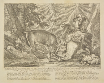 Robustní jelen dvacaterák [Johann Elias Ridinger (1698-1767)]