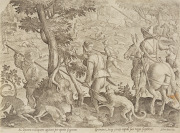 Three Hunting Scenes [Johannes Strada (1523-1605)]
