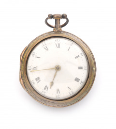 Pocket watch with tortoise-shell case