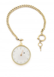 Striking pocket watch with a chatelaine, quarter repeating