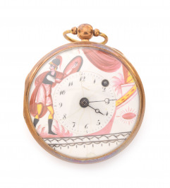 Pocket watch with enamels
