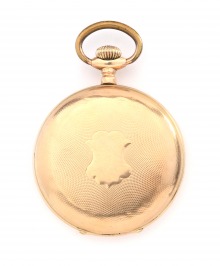 Zlaté kapesní hodinky Chaton