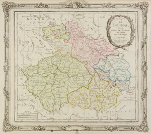 Mapa Čech, Moravy a Slezska [Louis Brion de la Tour (1756-1823)]