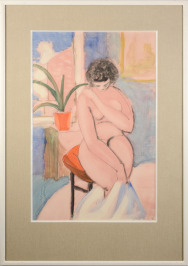 Sitting Nude [Jánuš Kubíček (1921-1993)]
