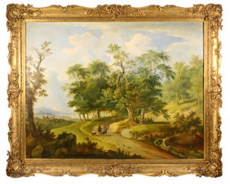 Landschaft mit Jagdstaffage [Karl Altmann (1802-1861)]