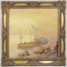 Festgemachtes Segelboot [Josef Svoboda (1901-1945)]
