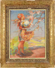 Děvče v kvetoucím sadu [Otto Molitor (1898-1965)]