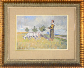 Goat herd [Oldřich Lasák (1884-1968)]