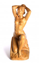 Kneeling Girl`s Nude [Emanuel Kodet (1880-1955)]