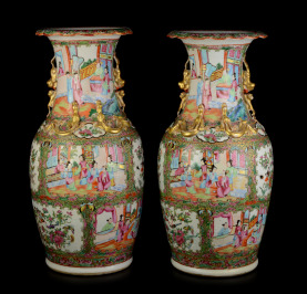 China, Beijing, [A Pair of Rose Vases]