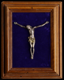 Silbernes Barock-Kruzifix