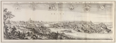 Pohled na Prahu ze smíchovských vrchů [Matthäus Merian (1593-1650)]