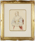 Portrait of Henrietta Maria of France [Moritz Michael Daffinger - attributed (1790-1849)]