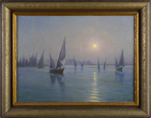 Sailing Boats on the Sea [Eduard Wirth (1870-1935)]