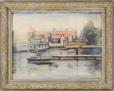 Hafen mit Pier [František Srp (1895-1943)]