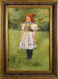 Girl in a Folk Costume [Vojtěch Pernica (1886-1977)]