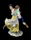 Tančící selský pár [Johann Gottlieb Ehder (1716-1750)]