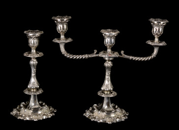 A Candelabrum and a Candlestick