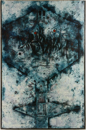 A Small Blue Boring (Sad) Painting [Mikuláš Medek (1926-1974)]