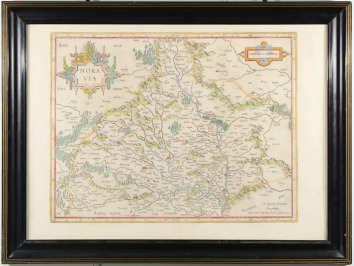 Mapa Moravy [Gerhard Mercator (1512-1594), Henricus Hondius mladší (1597-1651)]