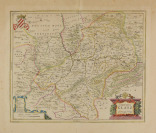 Map of Kłodzko [Johannes Janssonius (1588-1664) Jonas Scultetus (1603-1664)]