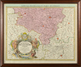 Dvojdílná mapa olomouckého kraje  [Johann Christoph Müller (1673-1721) Johann Baptist Homann (1664-1724)]