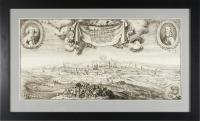Obléhání Prahy Švédy [Karel Škréta (1610-1674) Matthäus Merian (1593-1650)]