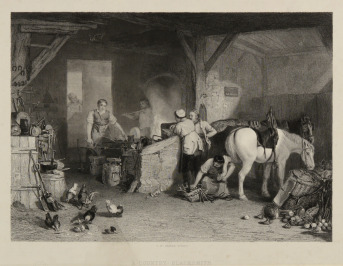 Venkovský kovář [Joseph Mallord William Turner (1775-1851), Charles William Sharpe (1818-1899)]