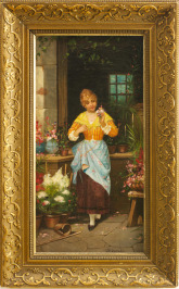 Young Florist [Hans Zatzka (1859-1945)]
