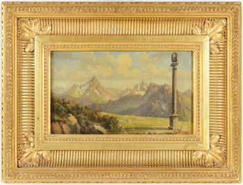 Landscape under the Alps [Quido Mánes (1828-1880)]